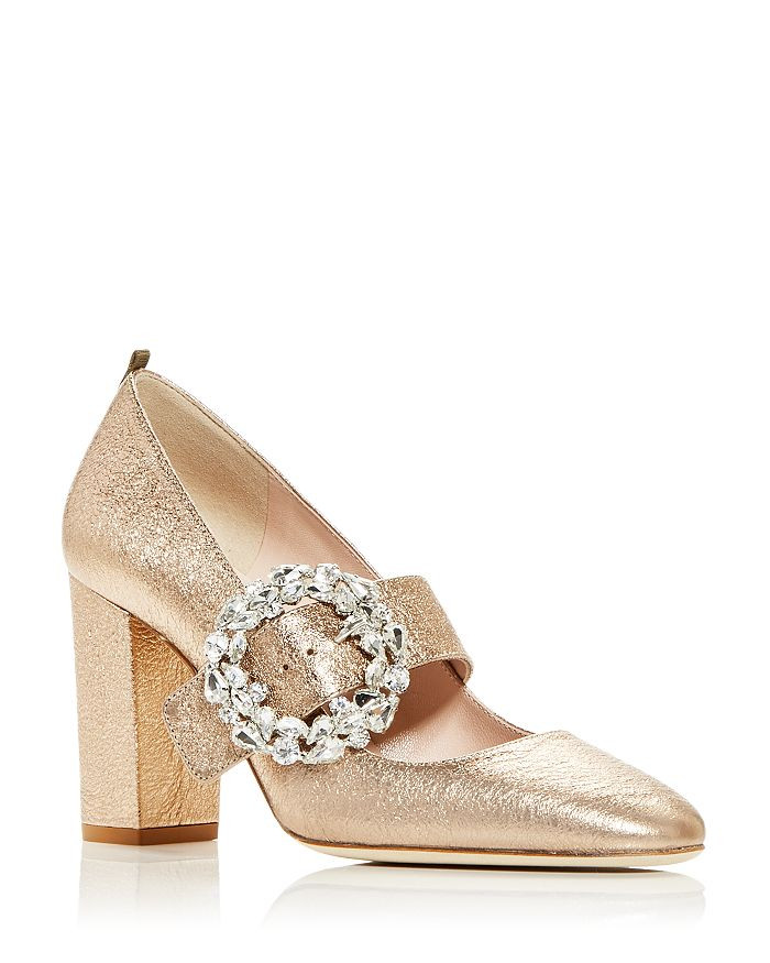 Women's Celine Embellished Block Heel Pumps | Bloomingdale's (US)