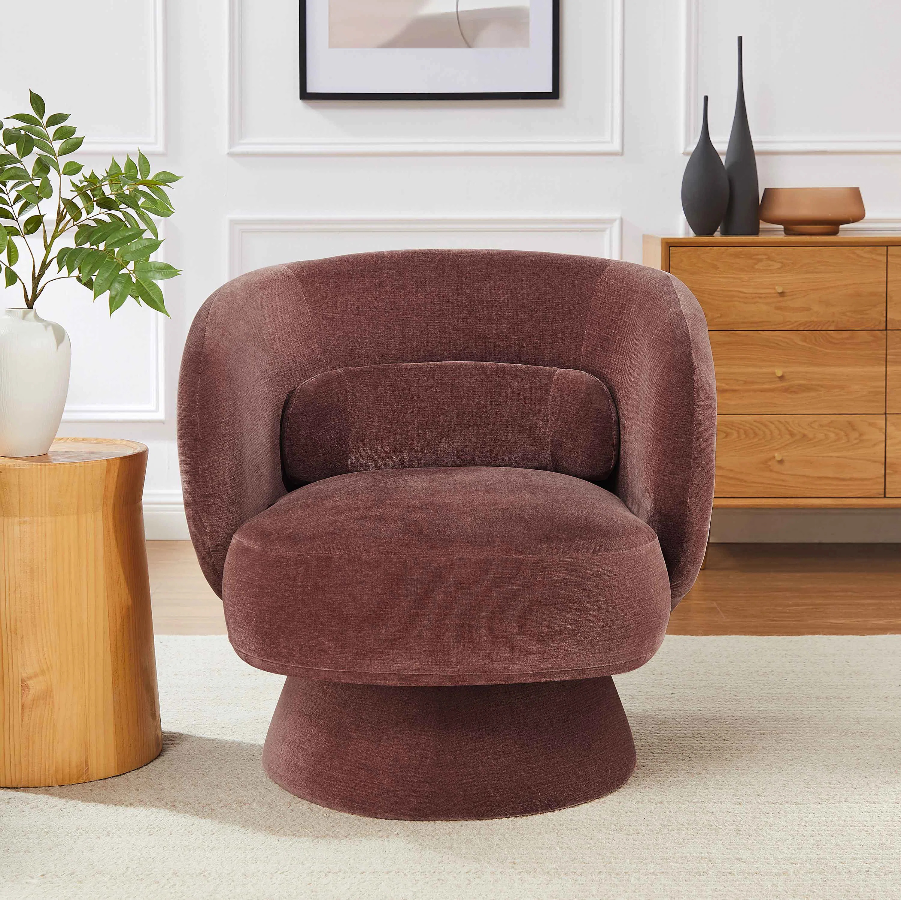 Orren Ellis Saboor MINIMORE Modern Style Swivel Accent Chair | Wayfair | Wayfair North America