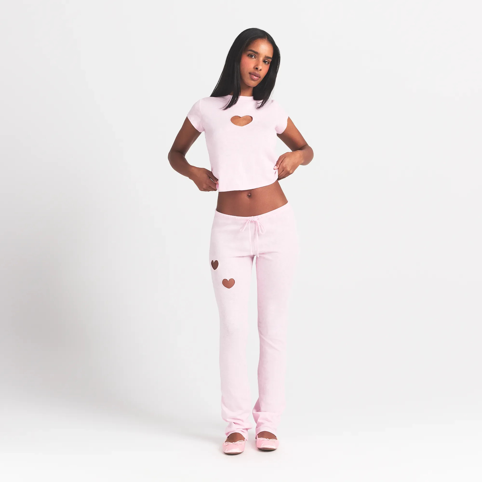 SKIMS Heart Straight Leg Pant | Pink | 3XL | Worn In Jersey | SKIMS (US)