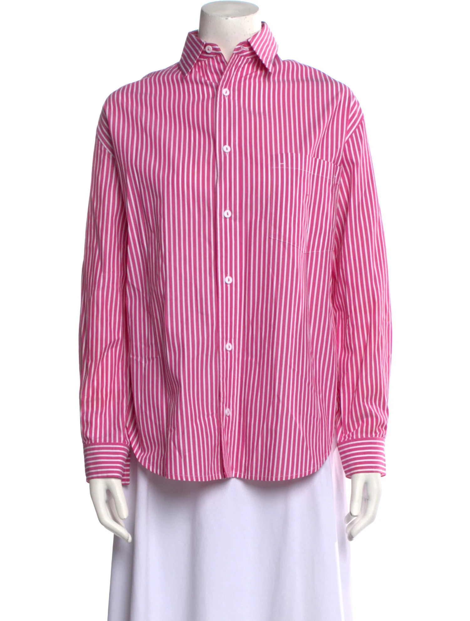 Striped Long Sleeve Button-Up Top | The RealReal