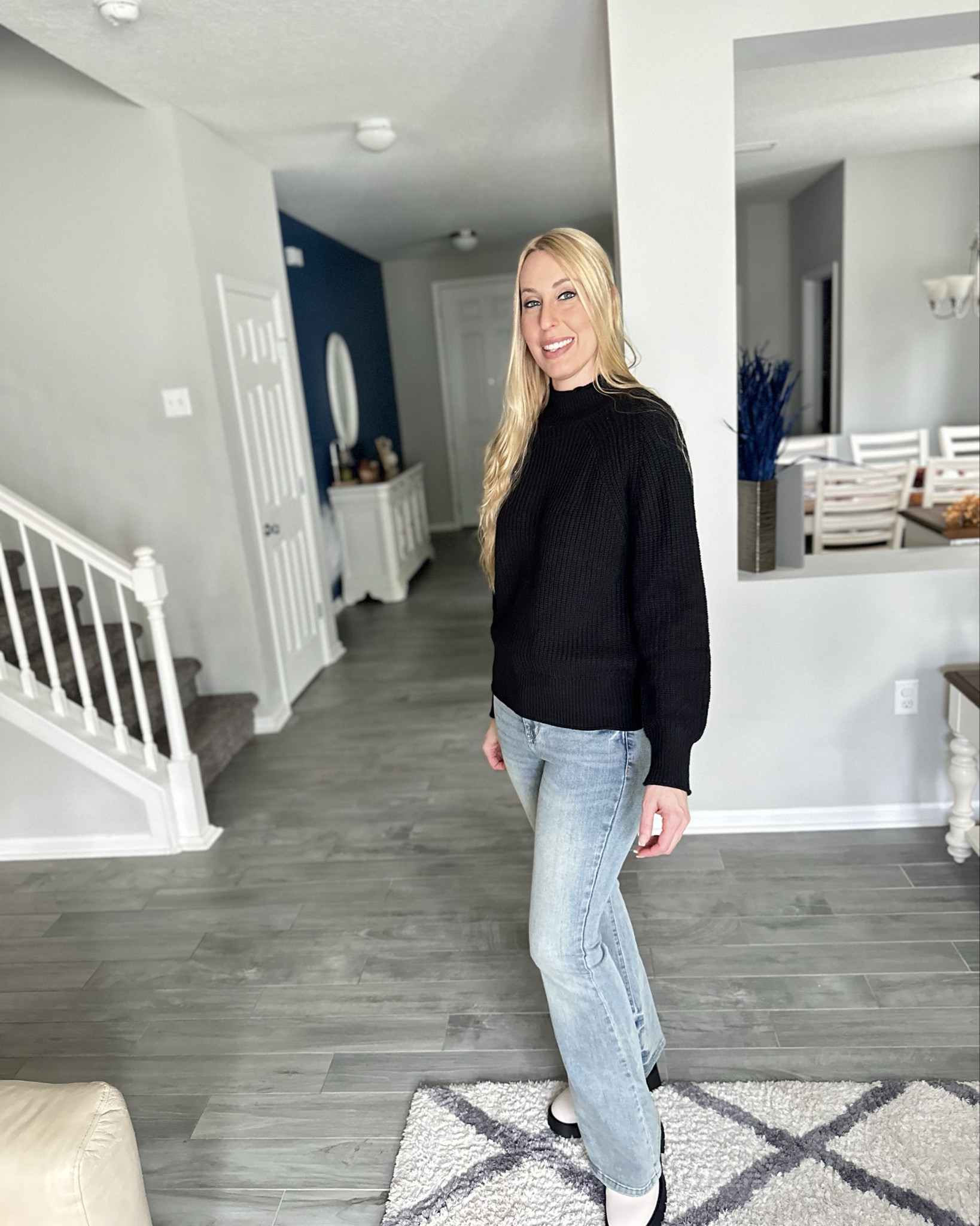 Chunky black sweater 
🖤 not itchy and comes in lots of colors 
🖤 wearing size small, fits true to sizee

#LTKFindsUnder100 #LTKStyleTip #LTKFindsUnder50