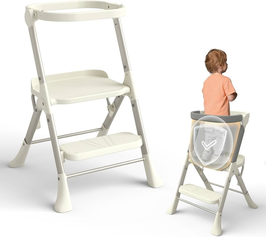 Toddler Tower, Non-Folding Structure for Maximum Stability, Kitchen Stool Helper with Anti-Tippin... | Amazon (US)