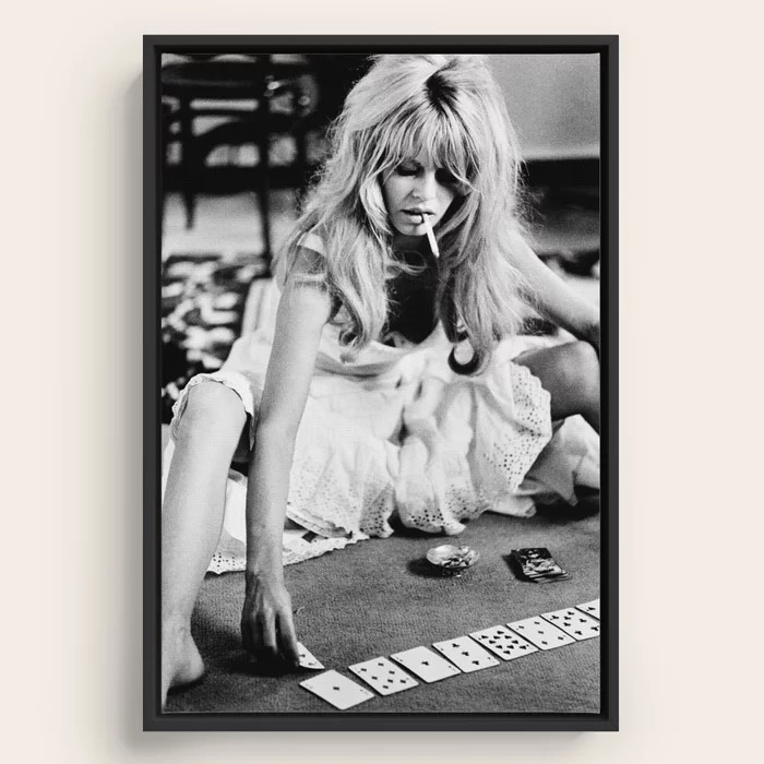 Brigitte Bardot Cigar 2 Canvas Print | Society6