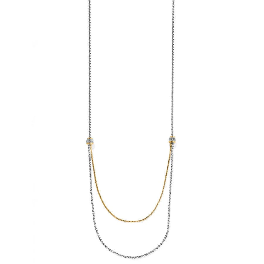 Meridian Petite Two Tone Double Necklace | Brighton