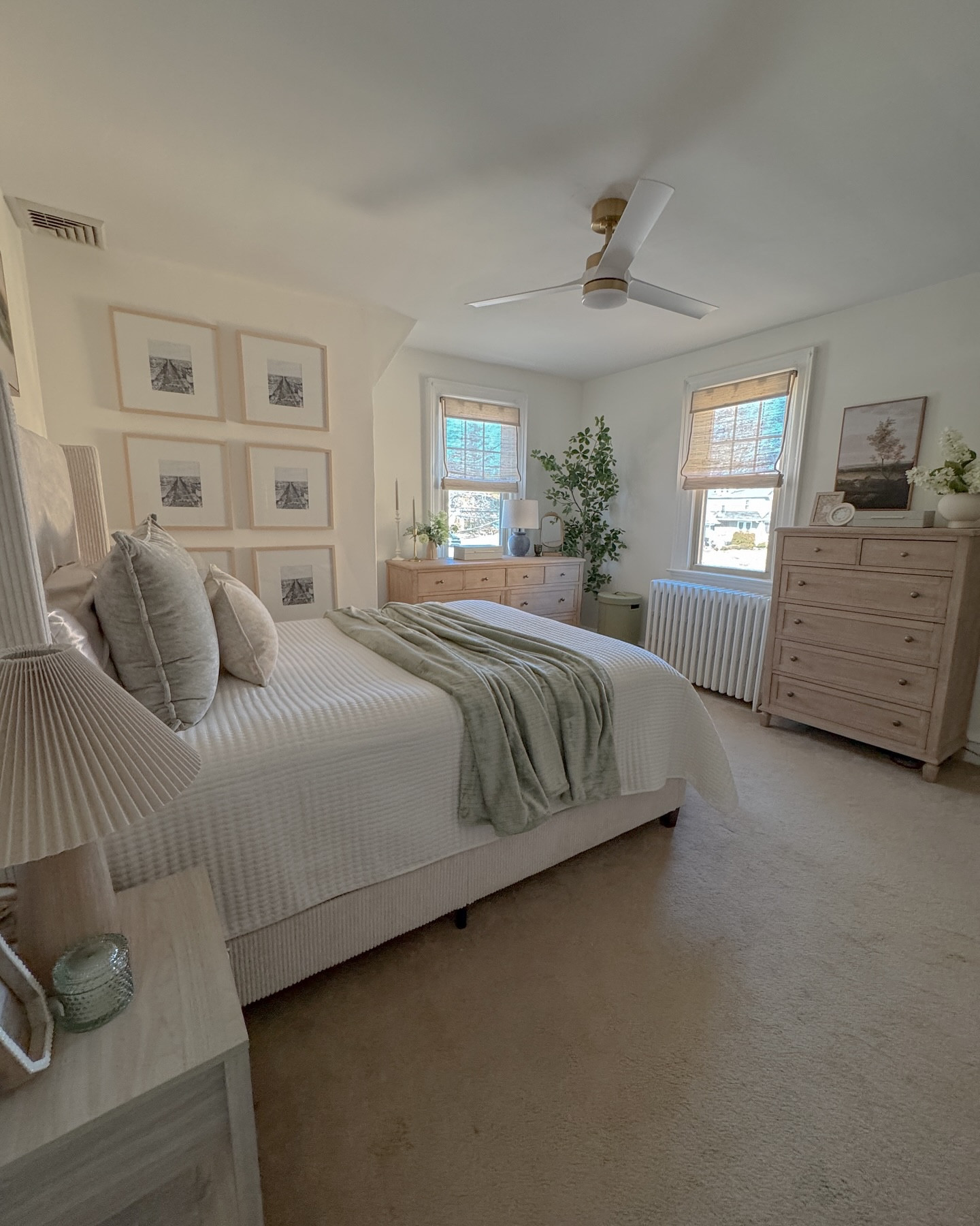 If you’ve been looking for the perfect storage solution for your primary bedroom that just doesn’t have enough closet space, then SLOW YOUR SCROLL! I’ve got it! And you’ll never guess that it’s Ikea! @pjaservices brought our vision to life with the @ikeausa PAX unit in the beautiful gray-beige color. They built a platform for it to sit on, matched the color to add trim for a built-in look and then leveled it to our client’s very unlevel ceiling. The result is 🤌! We layered in so many other amazing pieces all while keeping the client’s beautiful existing dressers. Comment PAX for links to everything in the room!

#ikeapax #ikea #storagehack #ikeabuiltin #bedroommakeover #primarybedroom #bedroomdecor #potterybarn #potterybarn dresser #interiordesign #designinsp