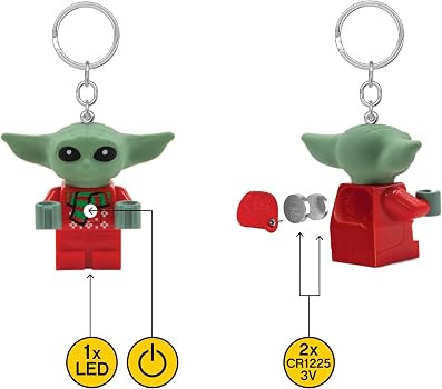 LEGO Star Wars The Mandalorian - Large 2.25 Inch Tall Figure Key Light - Grogu Holiday Sweater (K... | Amazon (US)