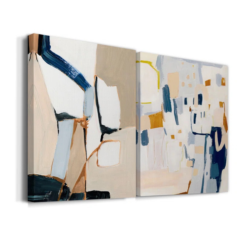 Diagramme I On Canvas 2 Pieces Painting | Wayfair North America