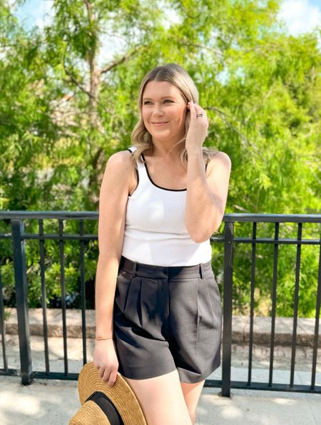 Amazon must haves for summer! This ribbed tank is so stretchy and comfortable and comes in a lot of colors. Wearing a size small for reference. 




Colorblock tank, trouser shorts, Abercrombie shorts, Amazon finds, Amazon must haves, casual outfit, weekend outfit, travel outfit, summer outfit, spring outfit, sandals 

#LTKstyletip #LTKfindsunder50