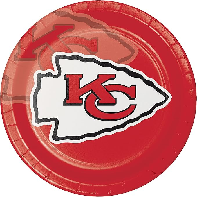 Kansas City Chiefs Paper Plates, 24 ct | Amazon (US)