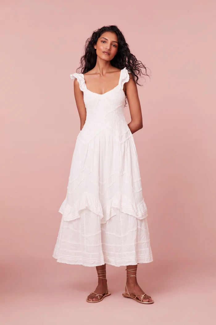 Brin Cotton Maxi Dress | LOVESHACKFANCY