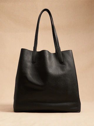 East-West Leather Tote | Banana Republic (US)