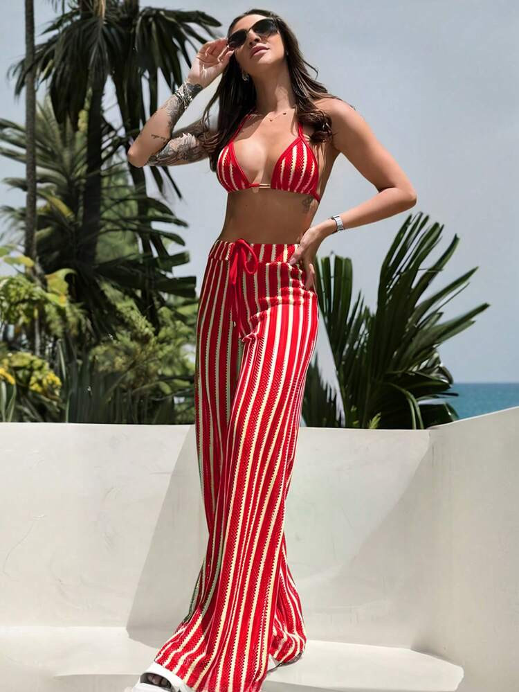 3 piece swimsuit and cover up | SHEIN