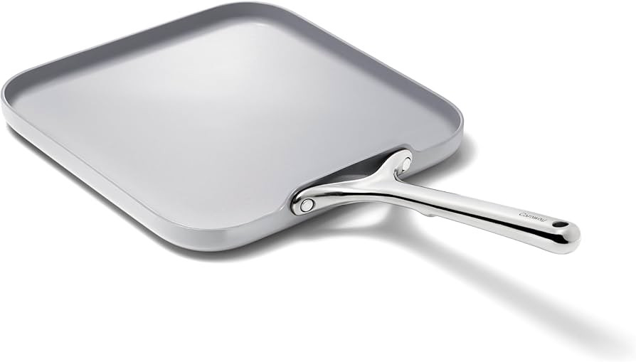 Caraway Square Griddle Pan - 11” Square Pan - Non-Stick Ceramic Coated - Non Toxic, PTFE & PFOA... | Amazon (US)