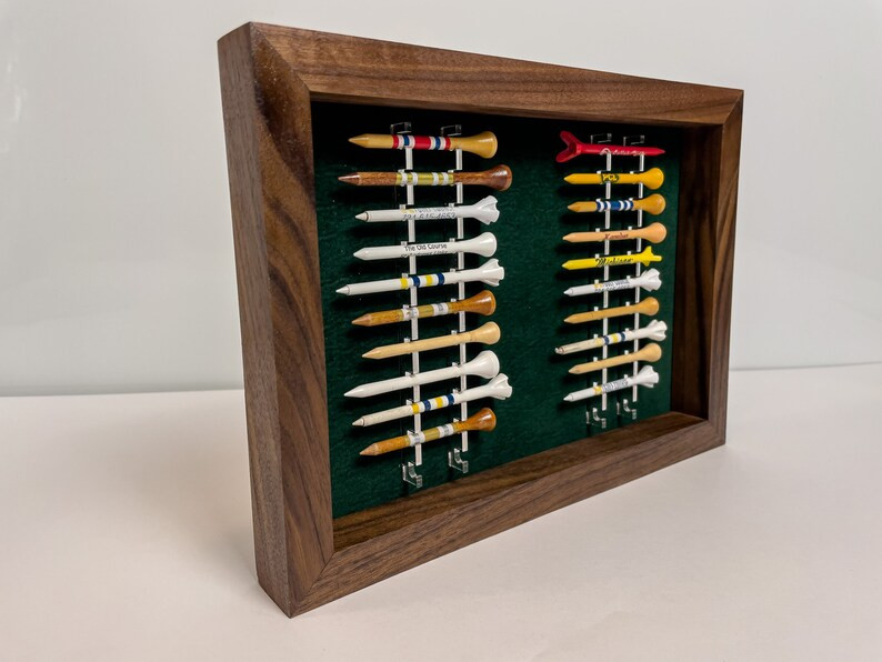 Walnut Golf Tee Display WATG Golf Gift Golf Decor Golfer Gift Souvenir Display Golf Collectibles ... | Etsy (US)