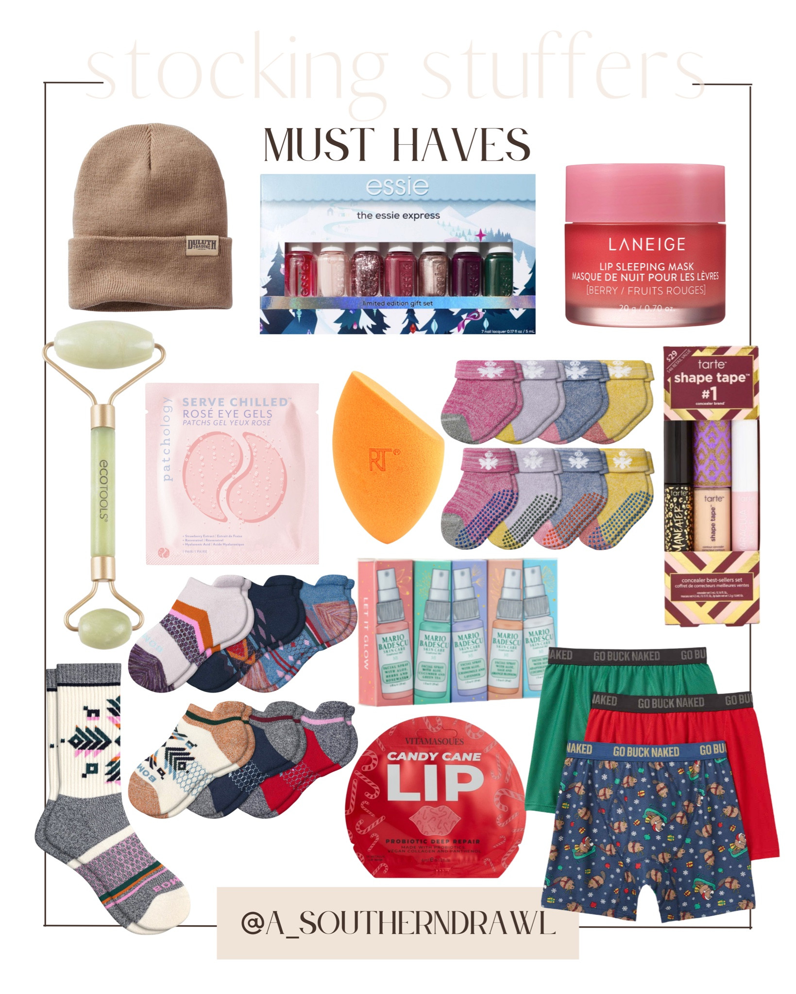 Stocking stuffers - gifts for him - gifts for her - gifts for babies - bombas socks - small gift ideas - lip mask - Christmas boxes 

#LTKGiftGuide #LTKmens #LTKHoliday