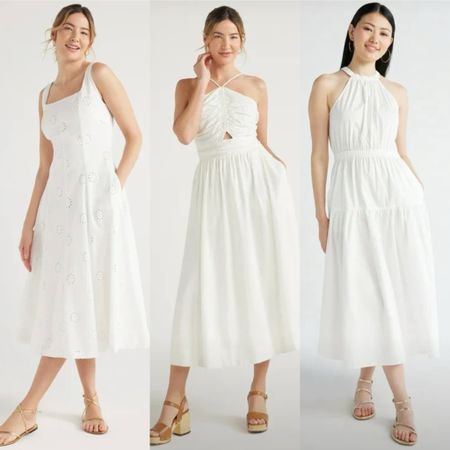 White dress, summer dress, spring dress 

#LTKfindsunder50 #LTKSeasonal #LTKU