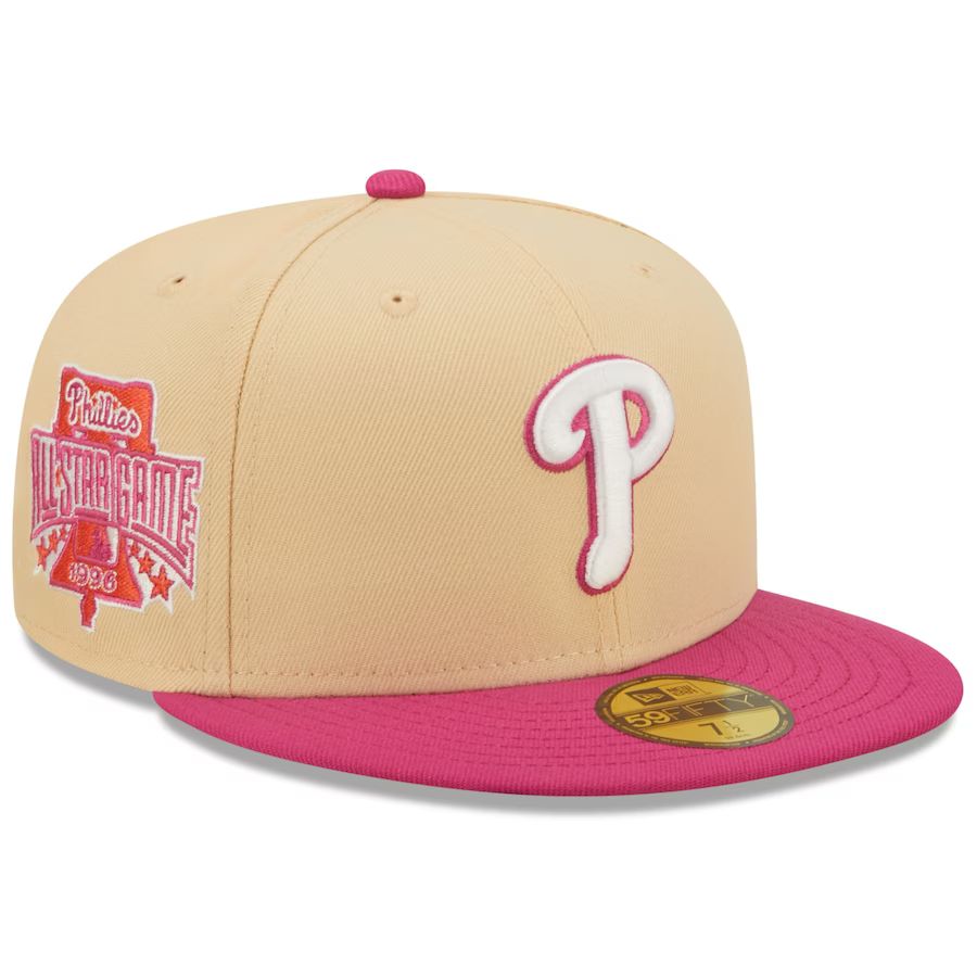Philadelphia Phillies New Era 1996 MLB All-Star Game Mango Passion 59FIFTY Fitted Hat - Orange/Pi... | Fanatics