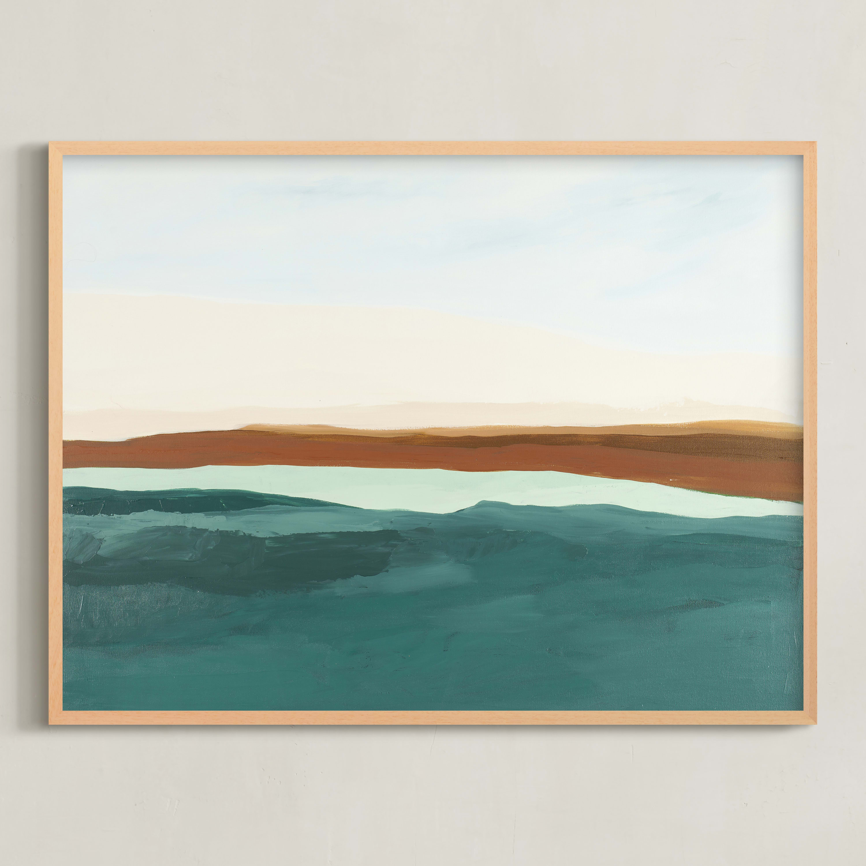 Fall Abstract Seascape | Minted