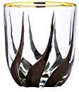 Art Decor A1036, 11 Oz Old Fashioned Glasses, Whiskey Tumblers w/Black Pattern and Gold Rim, Set ... | Amazon (US)
