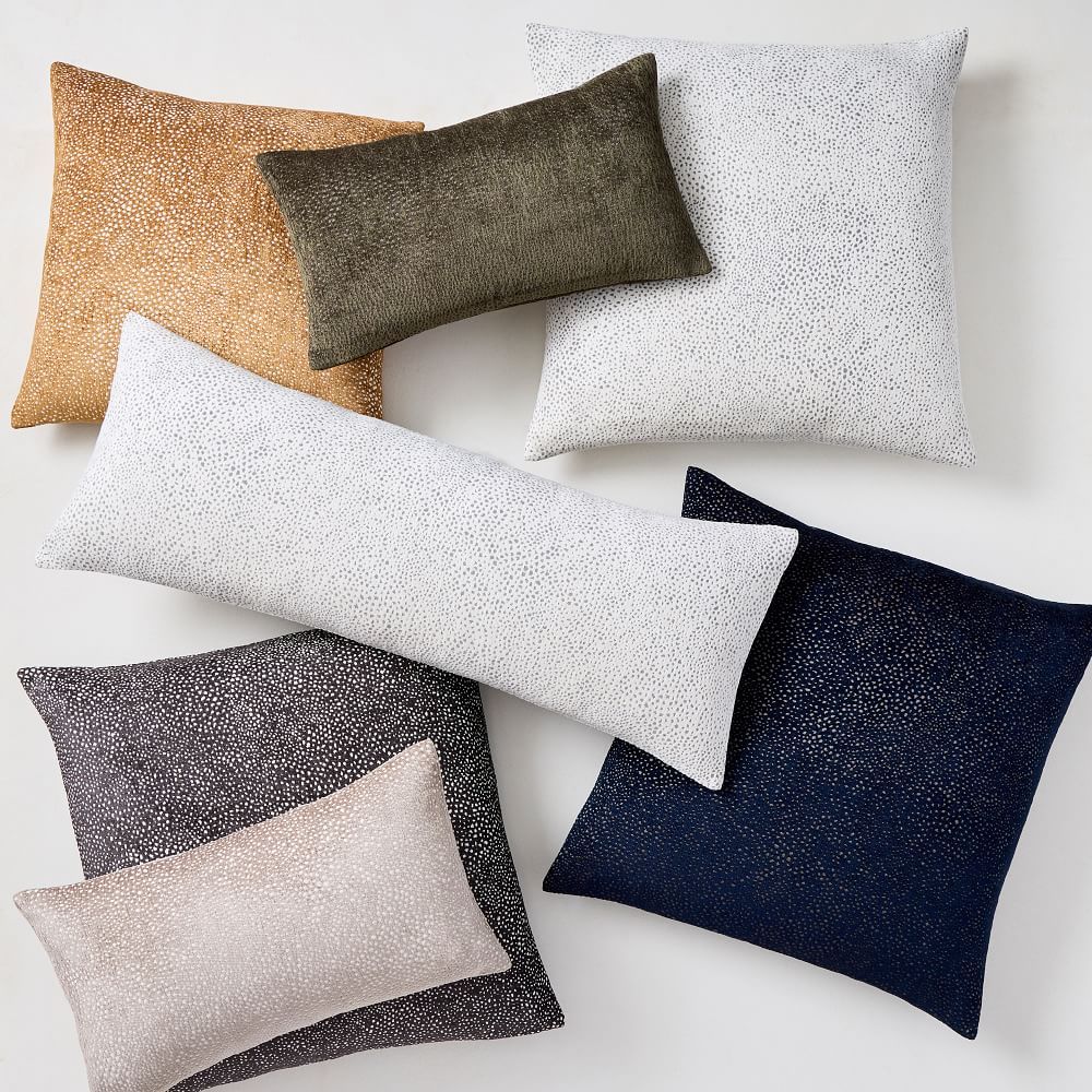 Dotted Chenille Jacquard Pillow Cover | West Elm (US)
