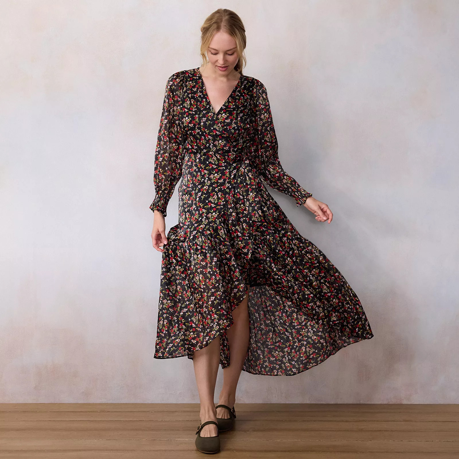 Women's LC Lauren Conrad Long Wrap Maxi Dress | Kohl's