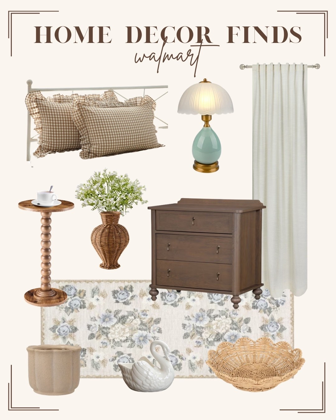 Nancy myers living room/bedroom decor finds from Walmart

#LTKHome
