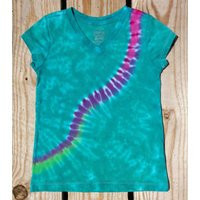 Tie Dye T-Shirt, Xs Toddler Dye, Hippie Kids, Pink Purple & Jade, Ready To Ship | Etsy (US)