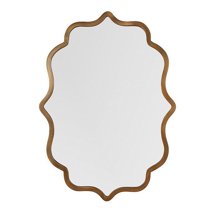 Dune Scalloped Metal Framed Wall Mirror | Ballard Designs, Inc.