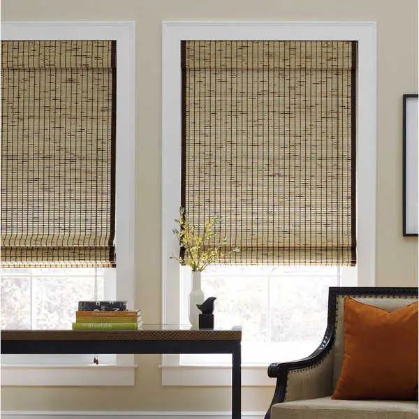 Tortoise Natural Cordless Bamboo Roman Shade (As Is Item) | Bed Bath & Beyond