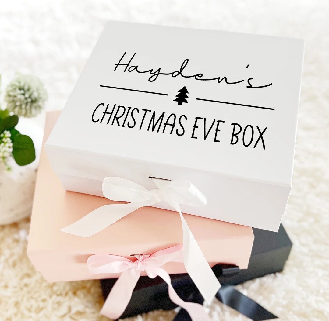 Christmas Eve Box/ Personalized Christmas Gift/ Xmas Eve Custom Box/ Premium Magnetic Gift Box/ M... | Etsy (US)