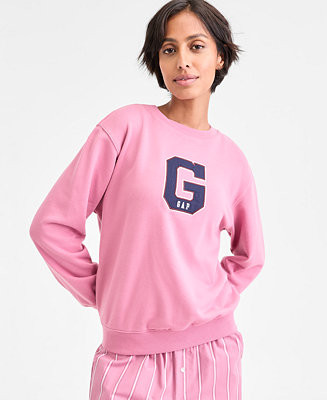 Women's French Terry Crewneck Pajama Top | Macy's