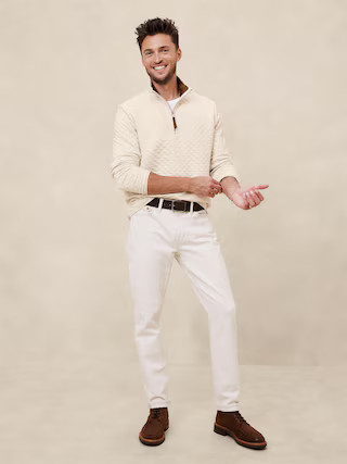 Quilted Half Zip | Banana Republic Factory