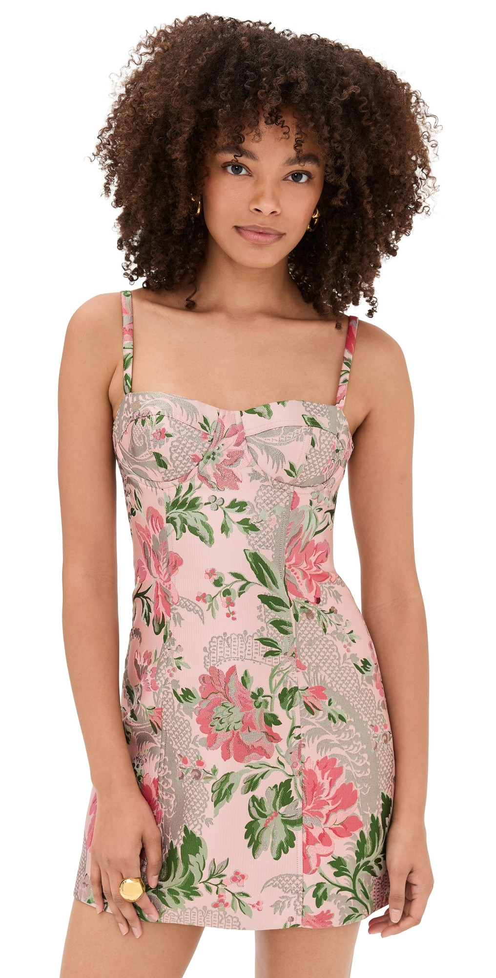 Cara Cara Claudine Mini Dress Jacquard PinkFlower 12 | Shopbop
