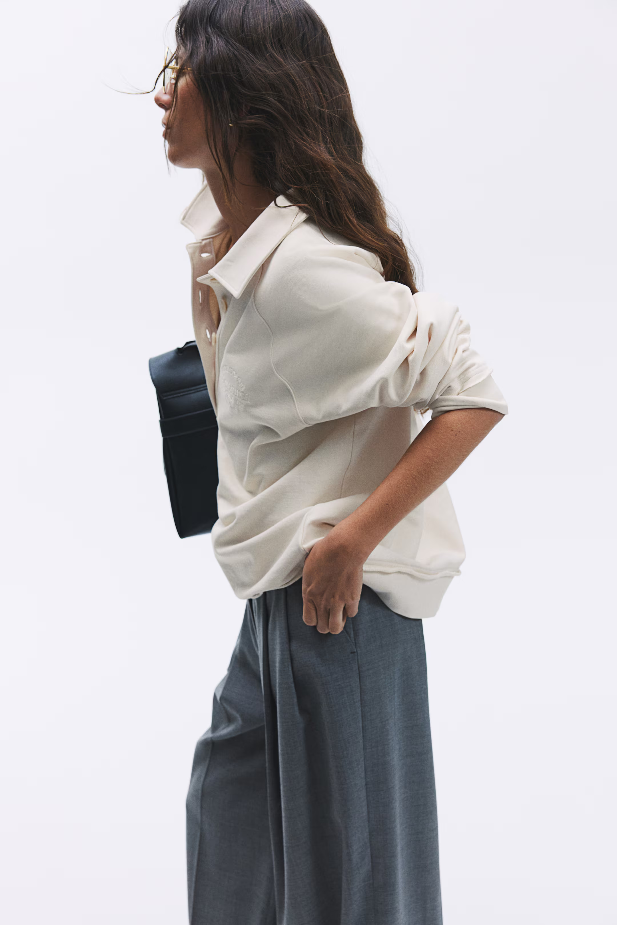 Sweatshirt with Collar | H&M (US + CA)