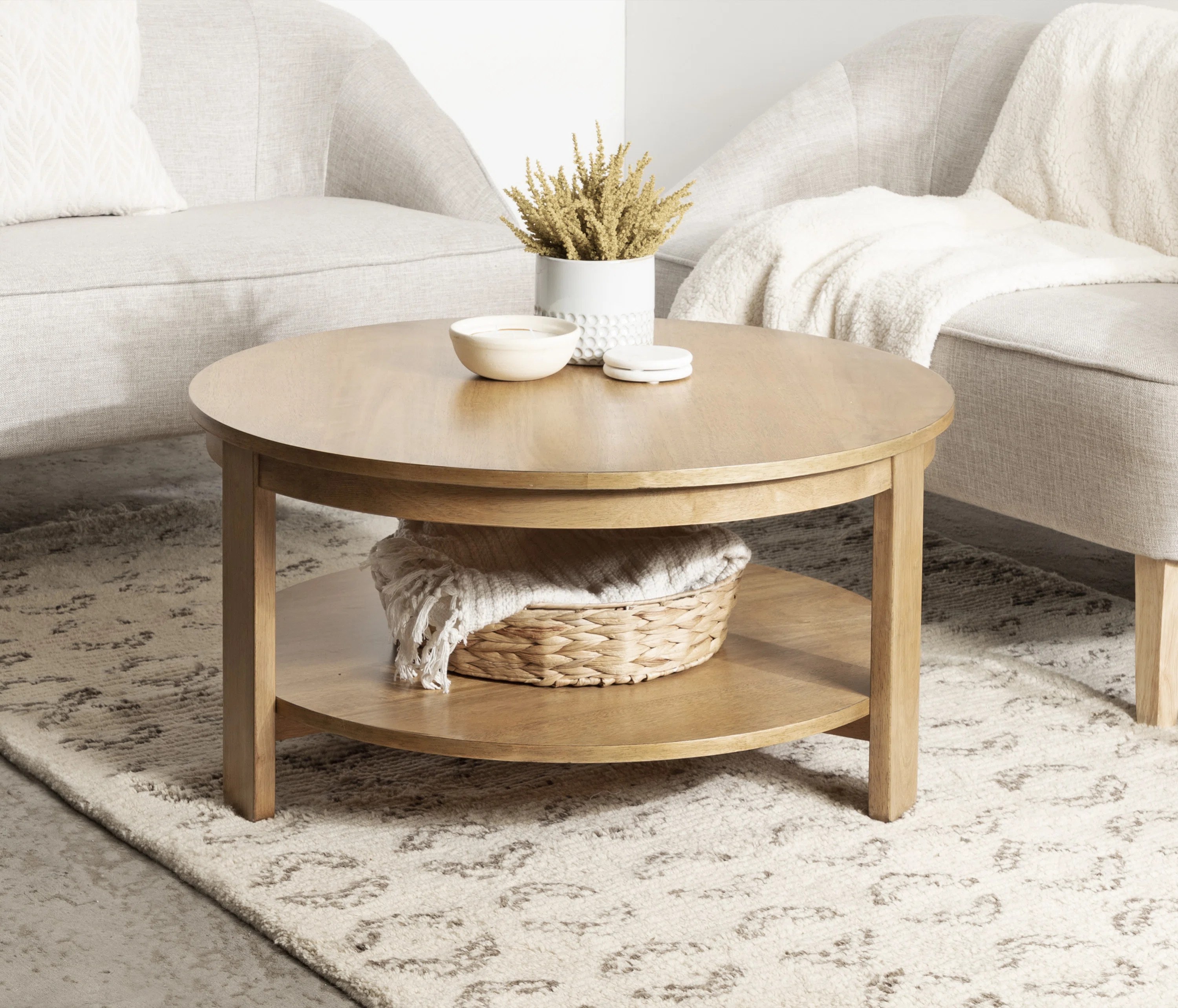 Latitude Run® Aamnah Prayash Tiered Round Living Room Coffee Table "& Reviews" | Wayfair | Wayfair North America