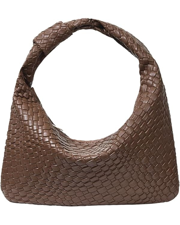 Verdusa Women's Knot Strap Leather Handbags Zipper Hobo Clutch Purses | Amazon (US)