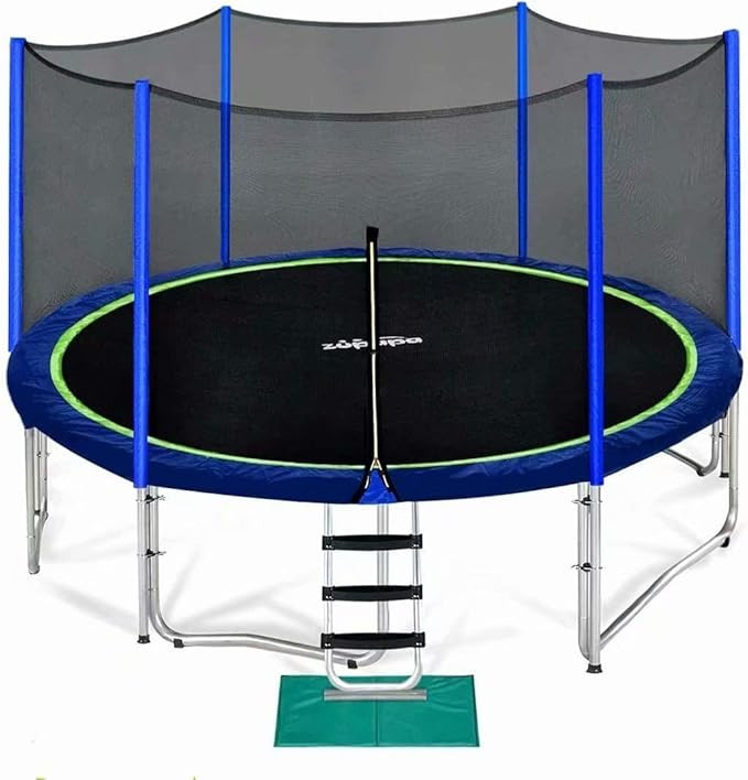 Zupapa No-Gap Design 16 15 14 12 10 8FT Trampoline for Kids with Safety Enclosure Net 425LBS Weig... | Amazon (US)
