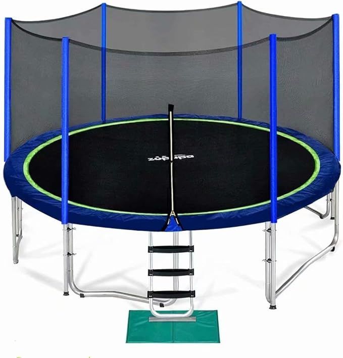 Zupapa No-Gap Design 16 15 14 12 10 8FT Trampoline for Kids with Safety Enclosure Net 425LBS Weig... | Amazon (US)