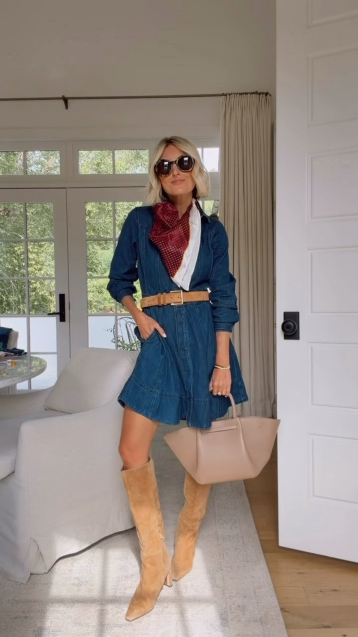 This denim dress from Walmart is SO good! Love this look for fall! Easy to add accessories too. Wearing XS

Loverly Grey, Walmart, fall outfit, fall looks, denim dress

#LTKSeasonal #LTKootd