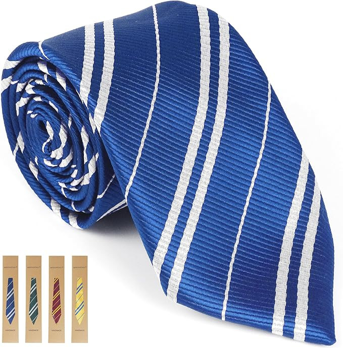 MISS FANTASY Halloween Cosplay Tie for Themed Party Costume Accessory Regular Length Classic Blue... | Amazon (US)