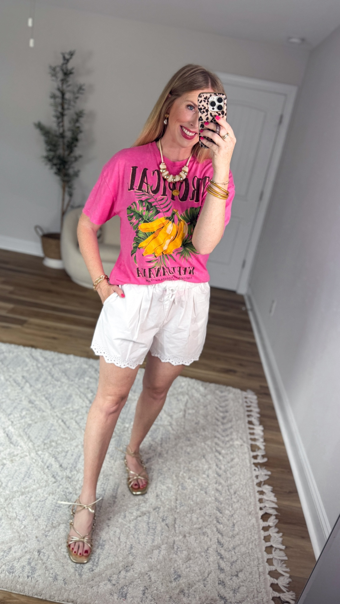 Daily try on, Walmart outfit, Walmart fashion, Walmart try on, graphic tee, scallop shorts, time and tru

#LTKootd #LTKmomlife