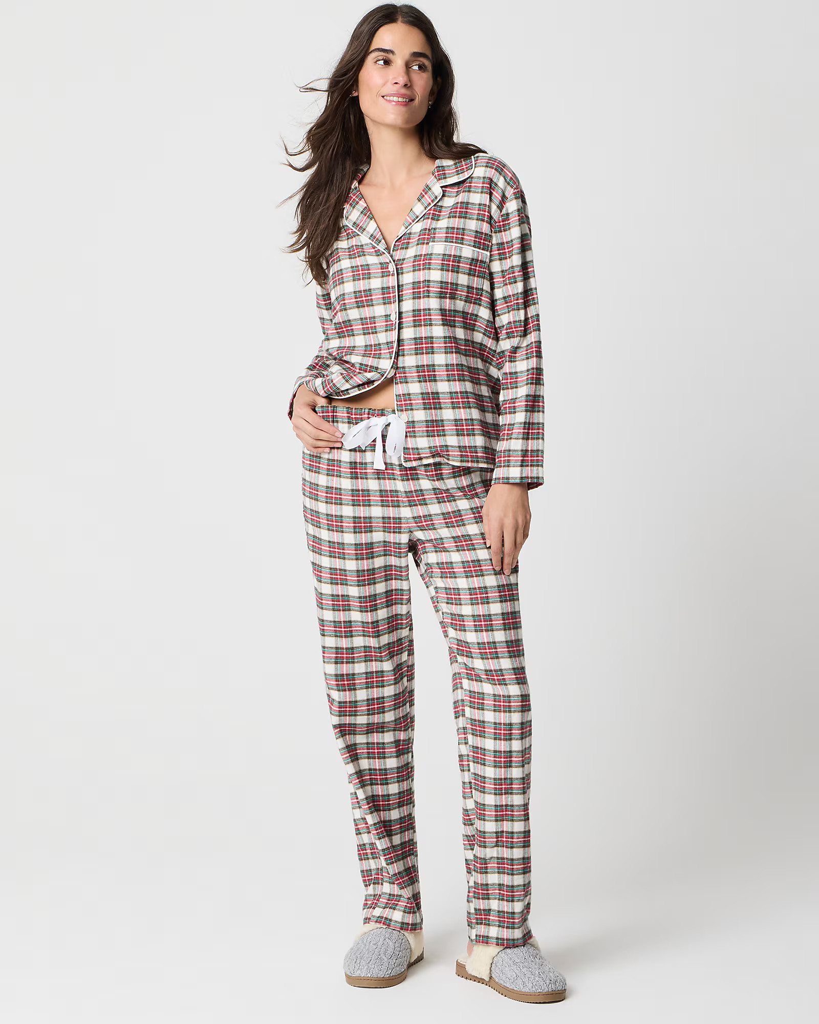 Plaid flannel pajama set | J.Crew Factory