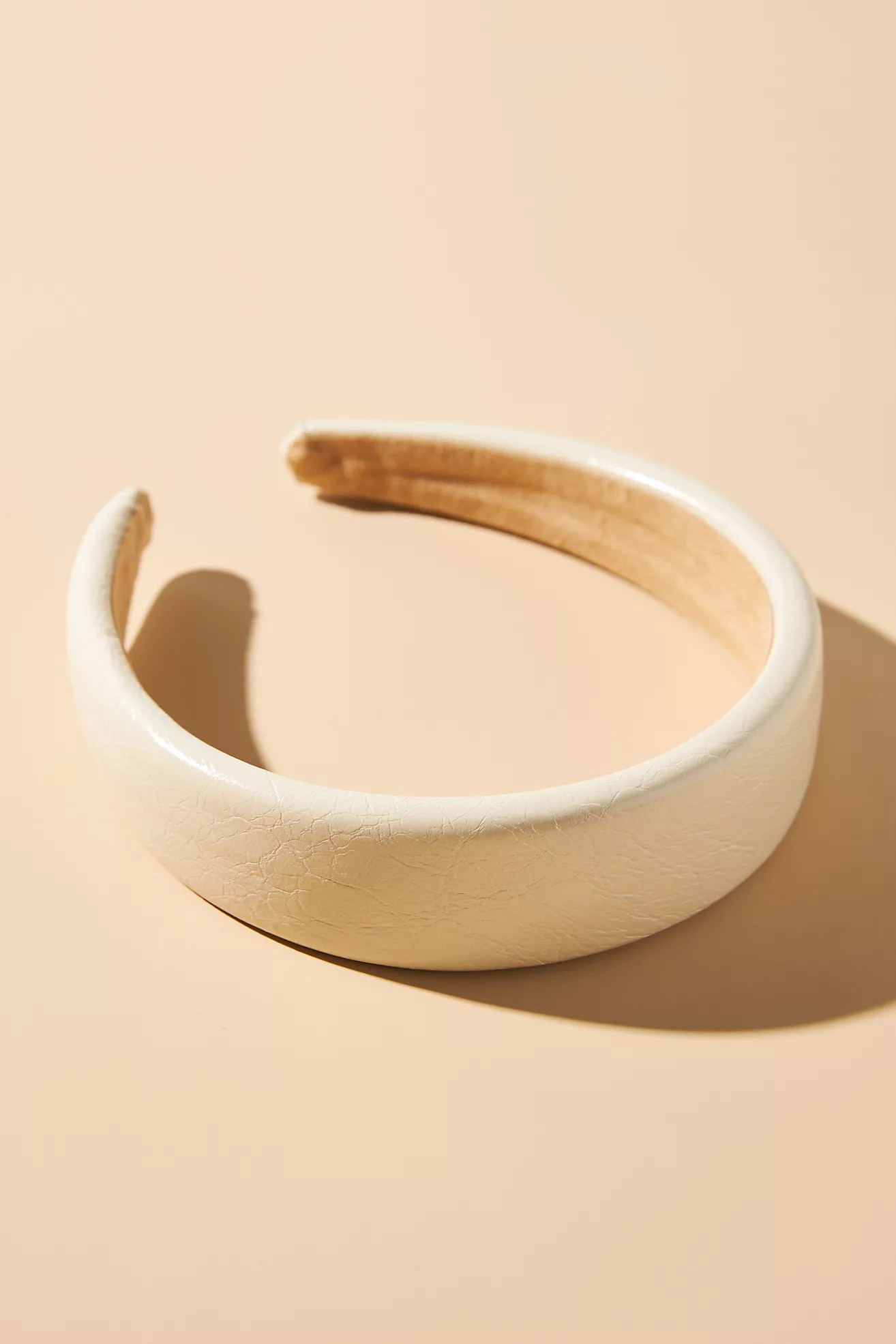 Faux Leather Puffy Headband | Anthropologie (US)
