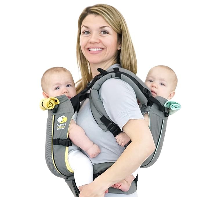 TwinGo Carrier - Air Model - Cool Grey - Great for All Seasons - Breathable Mesh - Fully Adjustab... | Amazon (US)