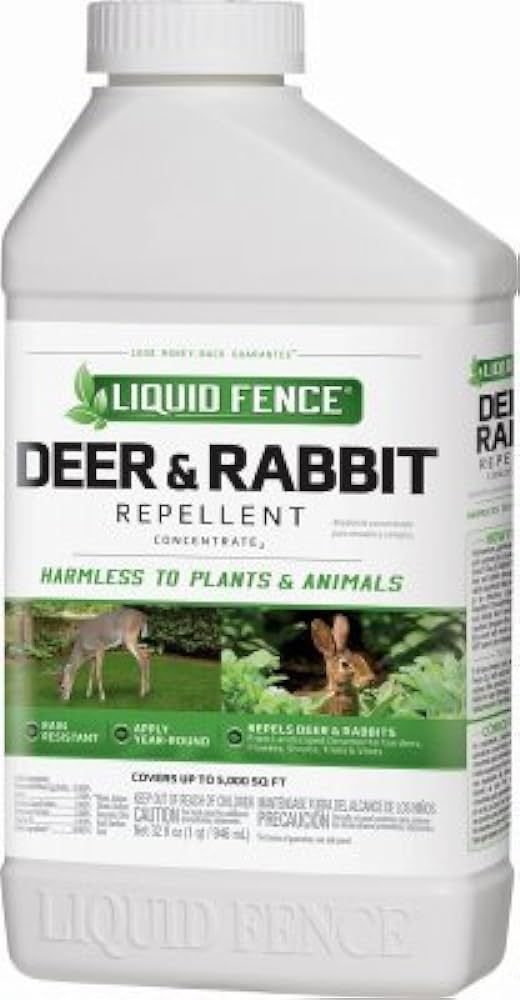 LIquid Fence HG-71106 Quart Concentrate Deer & Rabbit Repellent - Quantity 4 bottles | Amazon (US)