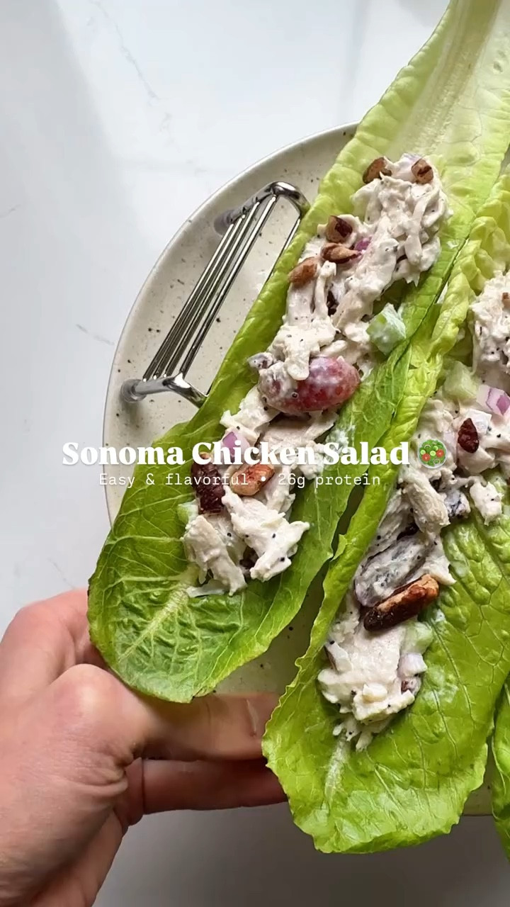SONOMA CHICKEN SALAD! 🥗🍇

Head over to eatingbirdfood.com for the full recipe! 

This one is based on the Whole Foods salad we all love. It’s so easy and perfect to protein meal prep for lunches.

Here’s how to make it:
・2 cups shredded or chopped chicken
・½ cup red grapes, halved
・¼ cup diced red onion
・¼ cup diced celery
・1 Tbsp chopped pecans
・¼ cup mayo
・¼ cup plain Greek yogurt
・1 tsp apple cider vinegar
・1 tsp honey
・½ tsp poppy seeds
・¼ tsp sea salt
・¼ tsp pepper

1️⃣ Whisk together mayo, greek yogurt, apple cider vinegar, honey, poppy seeds, salt and pepper in a small bowl.
2️⃣ Add chicken, grapes, onion, celery and grapes into a large bowl. Pour dressing over and toss to combine. Taste and adjust seasonings, if needed.

#SonomaChickenSalad #WholeFoodsCopycat #HealthyLunch #MealPrep #ChickenSalad #HealthyRecipes #EasyLunchIdeas #ProteinPacked #SaladRecipes  #PoppySeedDressing #GourmetSalad #LunchGoals #FitnessFuel #ProteinLunches #ProteinSalad

#LTKFitness #LTKHome #LTKActive