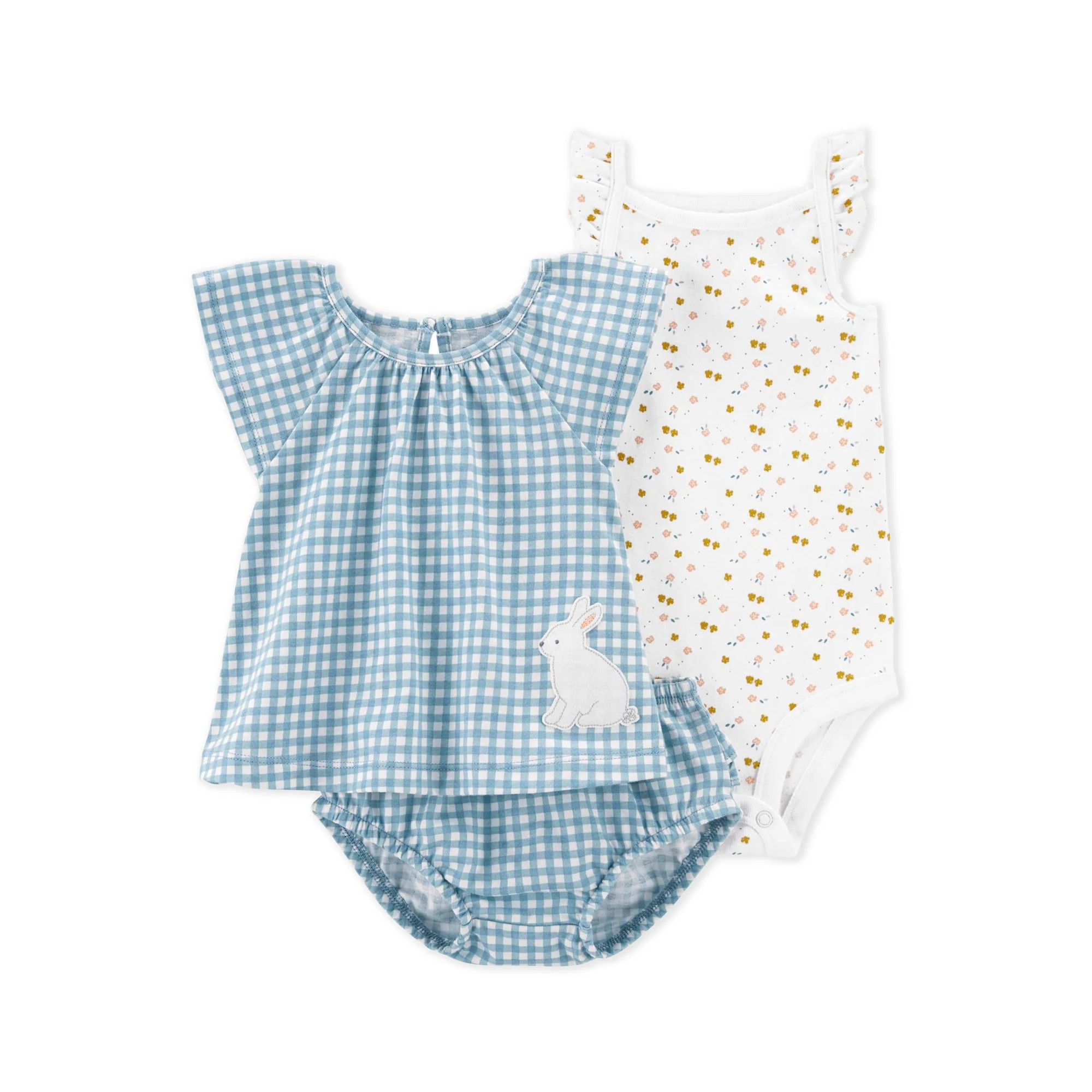 Carter's Child of Mine Baby Girl Easter Outfit Set, 3-Piece, Sizes 0-24M | Walmart (US)