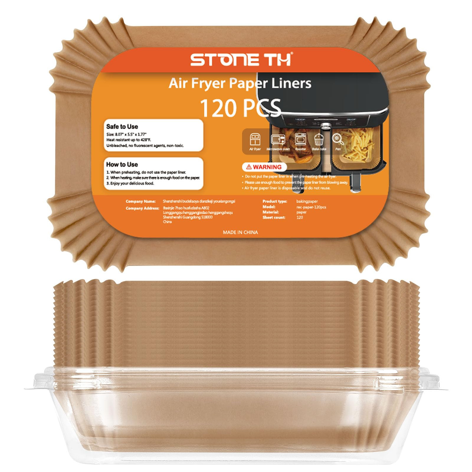 120Pcs Air Fryer Liners for Ninja Dual, Stone TH Disposable Airfryer Parchment Paper Liners Acces... | Amazon (UK)