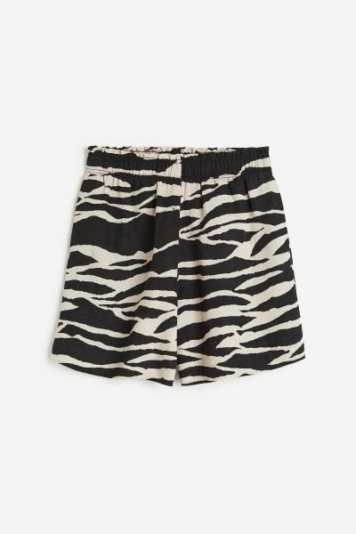 Linen-blend Pull-on Shorts | H&M (US + CA)