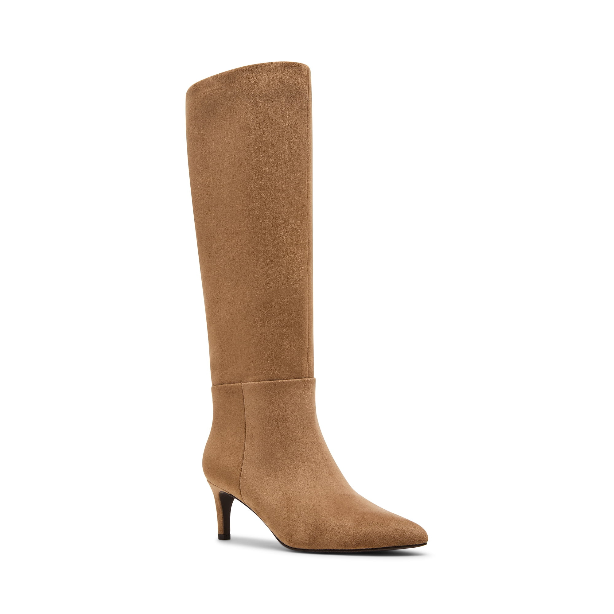 Madden Girl Women's Sabrina Tall Shaft Kitten Heel Boot (Wide Calf Available) | Walmart (US)